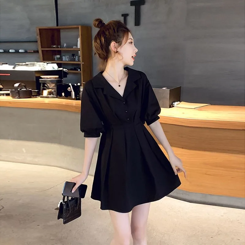 Shirt Women's Dress Mini Short Tshirts Female Dresses Black Sensual Sexy One Pieces Elegant Luxury New in Beautiful X Clothes G