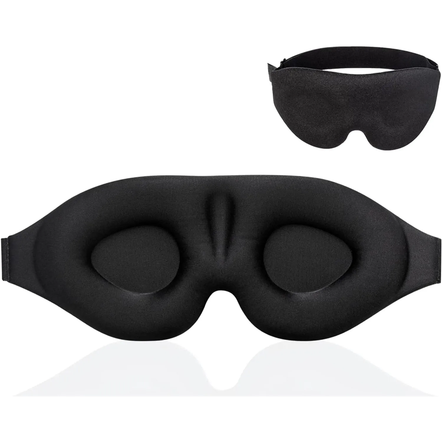 

Sleep Mask, 100% Blockout Light Eye Mask for Sleeping 3D Contoured Blindfold, Upgraded Eye Cover with Adjustable Strap