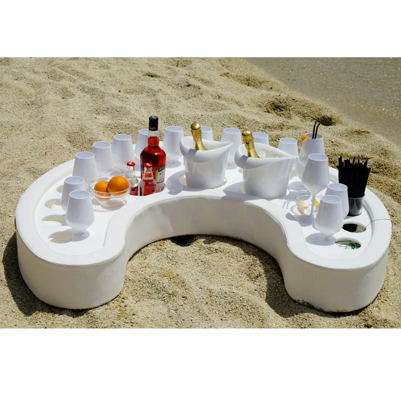 Wholesale Floating Tray Custom Logo Outdoor Pool Accessories Durable Portable Drink Holder for Adults Swimming Party