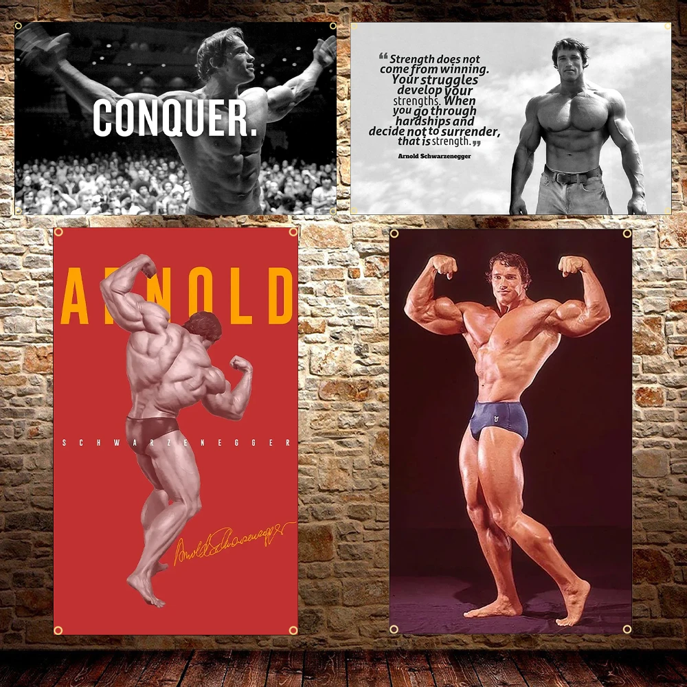 Fitnessr GYM Flag 60x90cm 90x150cm Polyester Printed Bodybuilding Wallpaper Banner for Decor Outdoor Home Tapestry GYM Poster