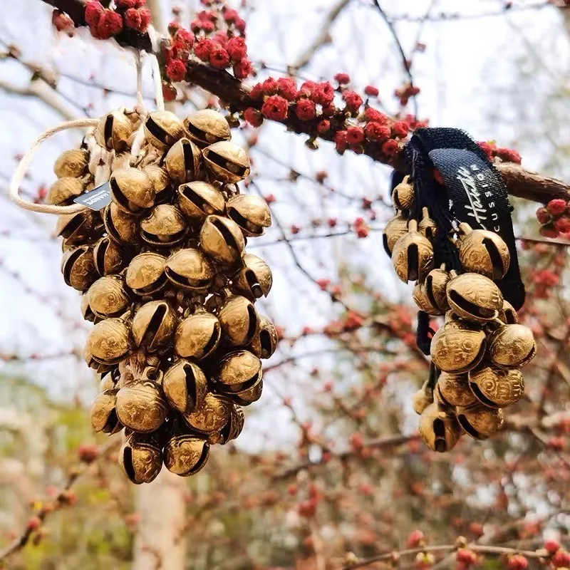 

Латунные колокольчики, медный ритм, колокольчик для ног, роскошные уличные колокольчики, кахон, бубен, аккомпанемент, ударный музыкальный инструмент
