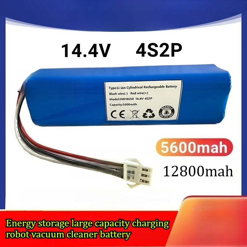144v-4s2p-5600mah-lithium-battery-energy-storage-large-capacity-charging-robot-vacuum-cleaner-endurance-battery-pack