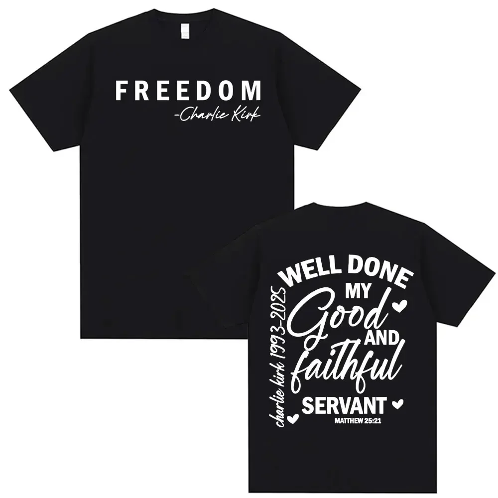 تشارلي كيرك الخالدة الكلاسيكية الرجعية طباعة الصيف 100% القطن تي شيرت رجالي الشارع نمط الكبار قصيرة الأكمام طاقم الرقبة #1