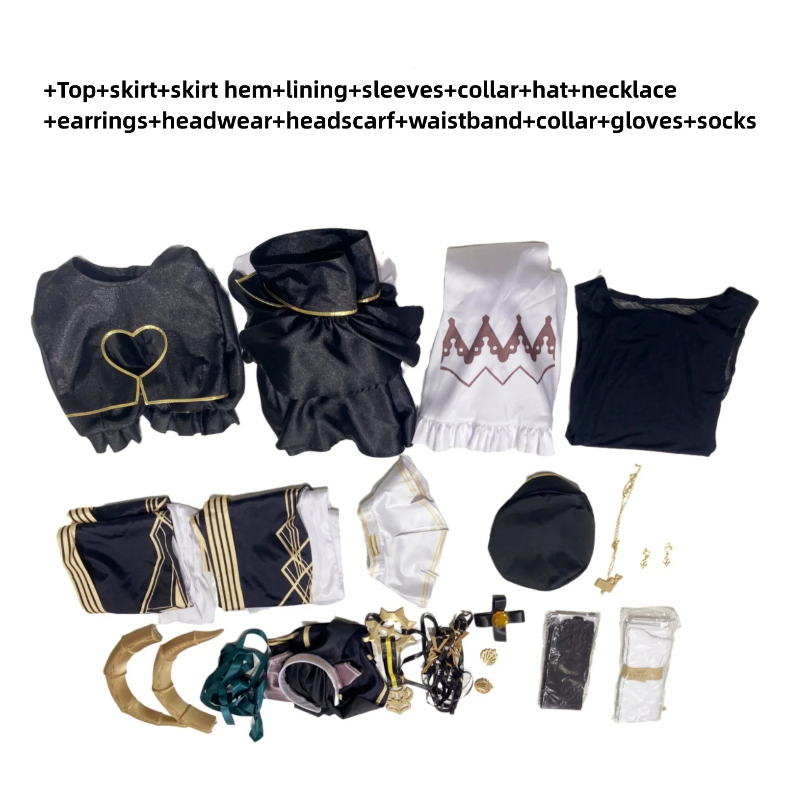 

XqVirtual YouTuber Houshou Marine Cosplay Costume VTuber Nun Sister 1st Live Ahoy Gothic Dress Wig Woman Sexy Carnival Suit