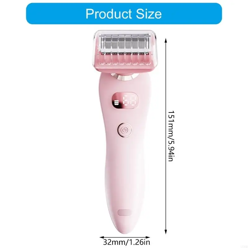 مزيلات شعر فعالة، أداة إزالة الشعر قابلة للغسل، شاشة رقمية قابلة لإعادة الشحن