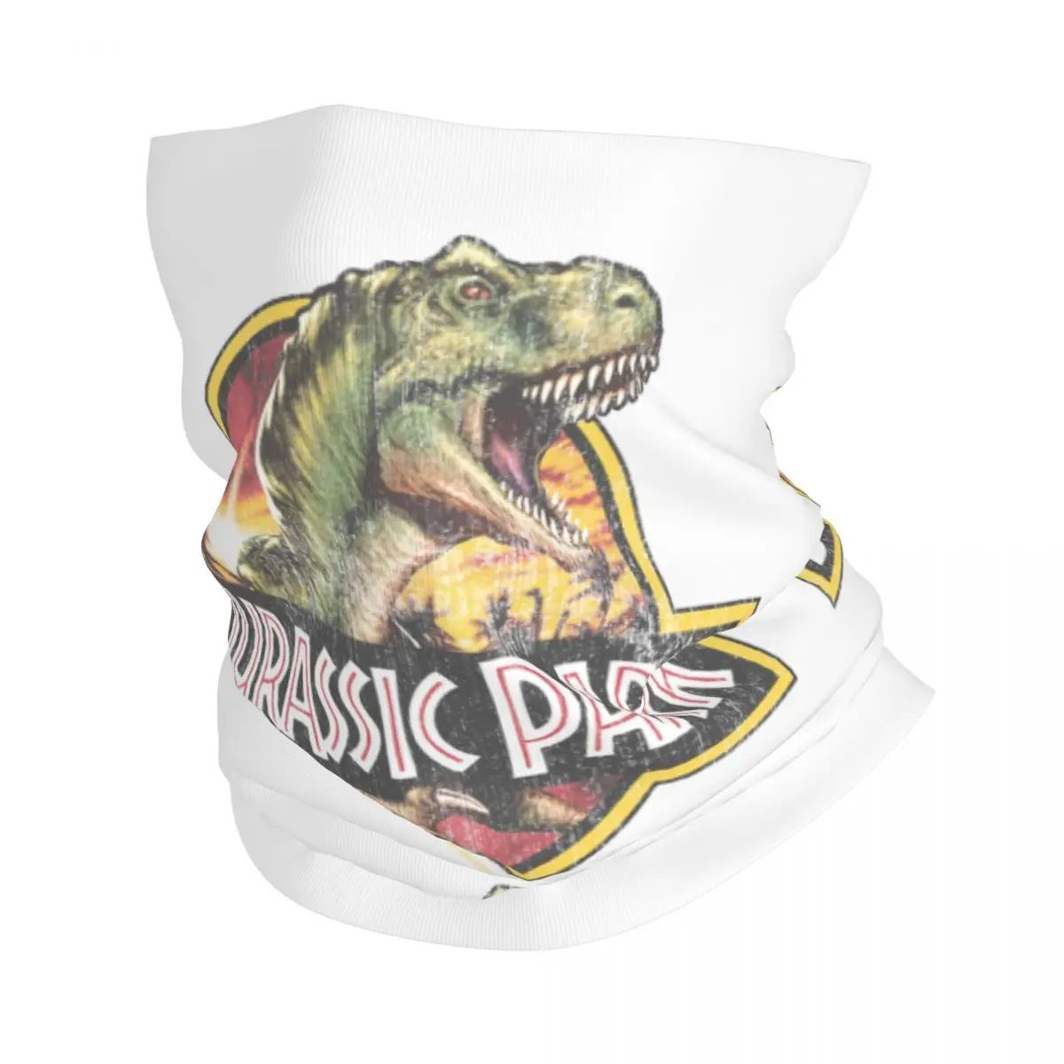 Jurassic Park Bandana Neck Warmer Men Women Winter Hiking Ski Scarf Gaiter Dinosaur World Face Cover