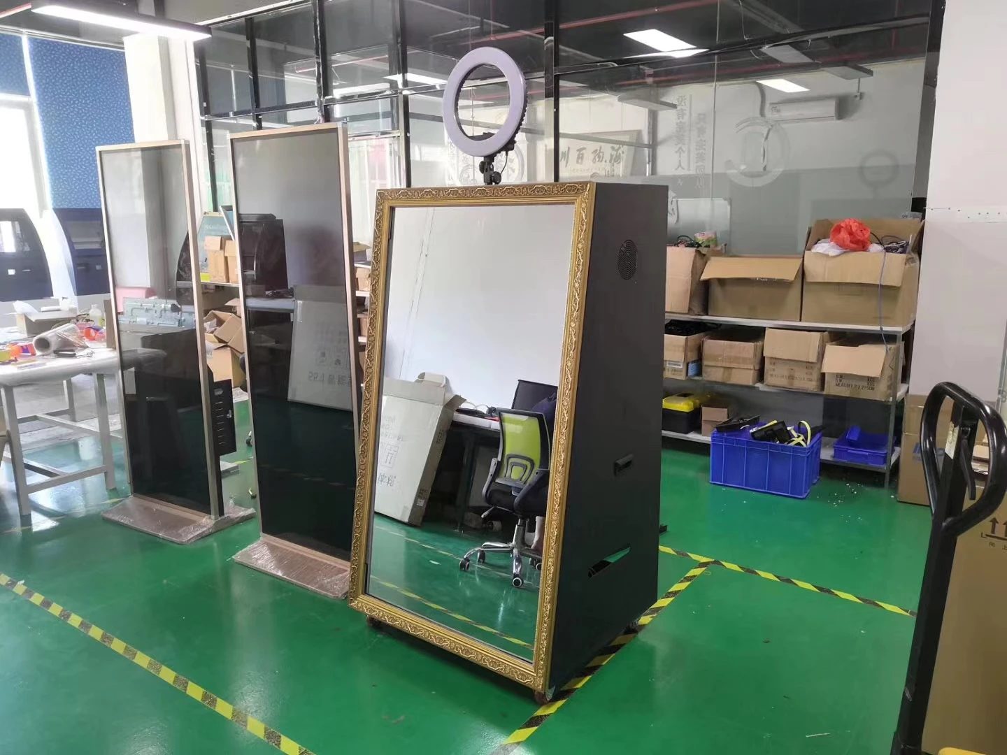 65インチ セルフィーフォトブース マジックミラー フォトブース マジックミラー