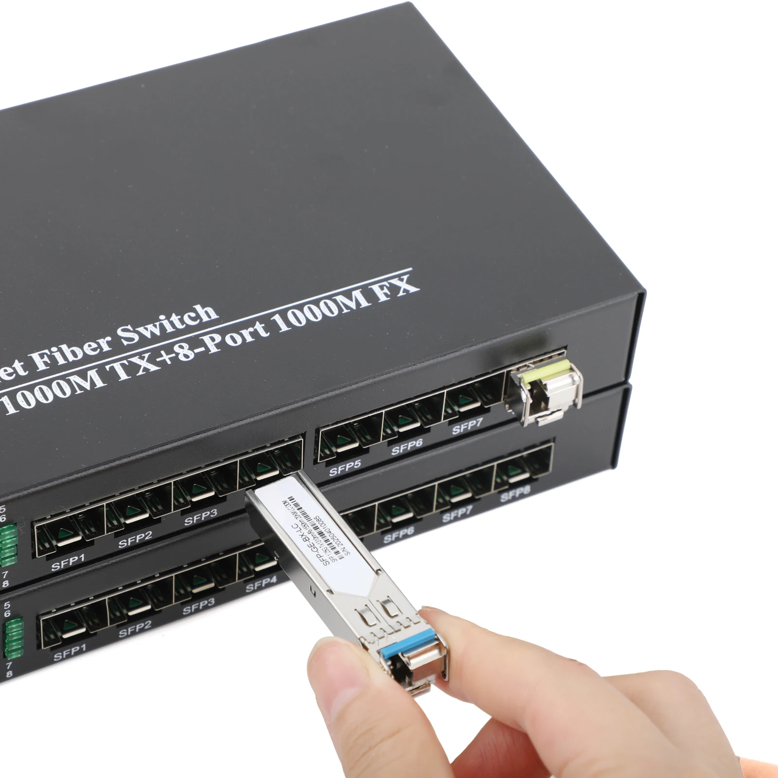 1 par de módulo SFP de fibra Gigabit 1000M LC 1,25G módulo de fibra A + B monomodo apto para conmutador Ethernet Cisco Mikrotik