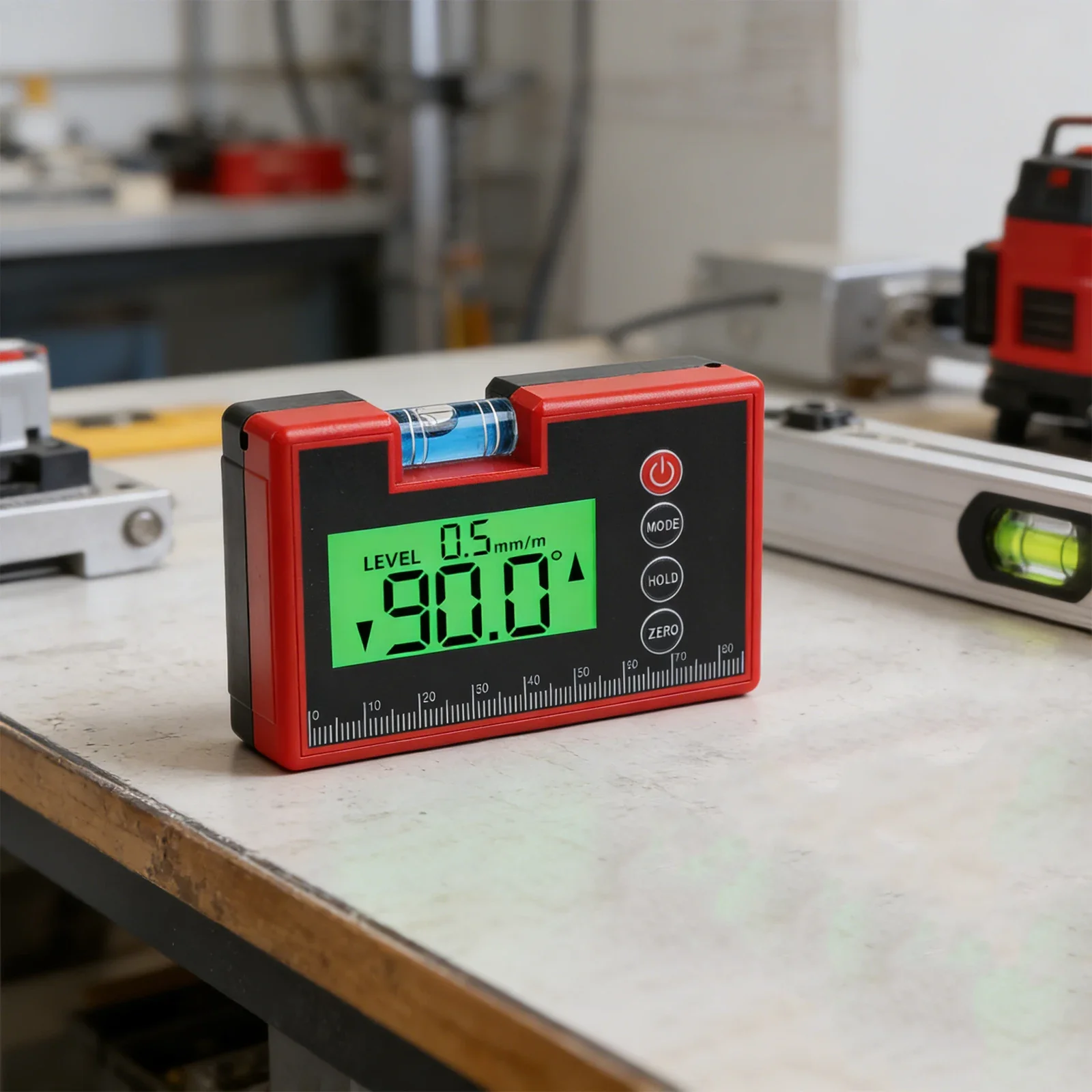 For Mini Digital Level with Magnetic Mounting Capability and Large Numeric Display for Fast and Reliable Measurements