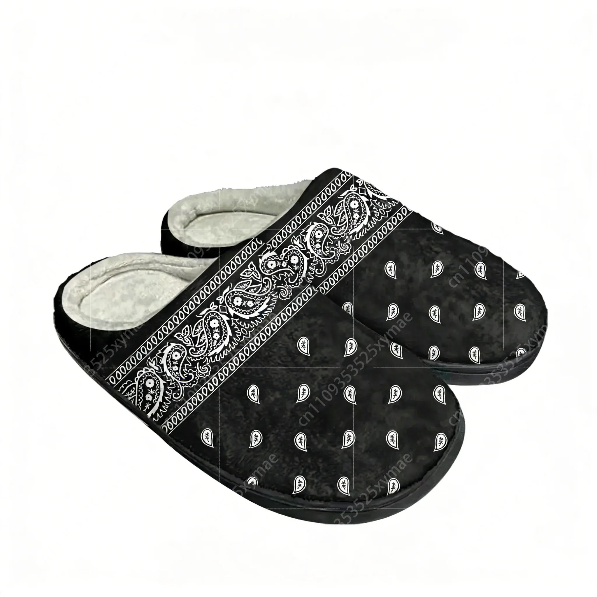 Pantuflas de Algodón con Estampado Paisley, para Hombre, Mujer y Adolescentes, Último Modelo, Pantuflas de Interior Afelpadas, Cálidas, Térmicas, Planas
