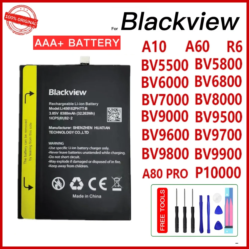 New Original Battery For Blackview BV4900 BV6600 BV6900 BV7200 BV8800 BV9300 BV9500 BV9600 BV9100 BV9700 BV9800 BV9900 BV7000