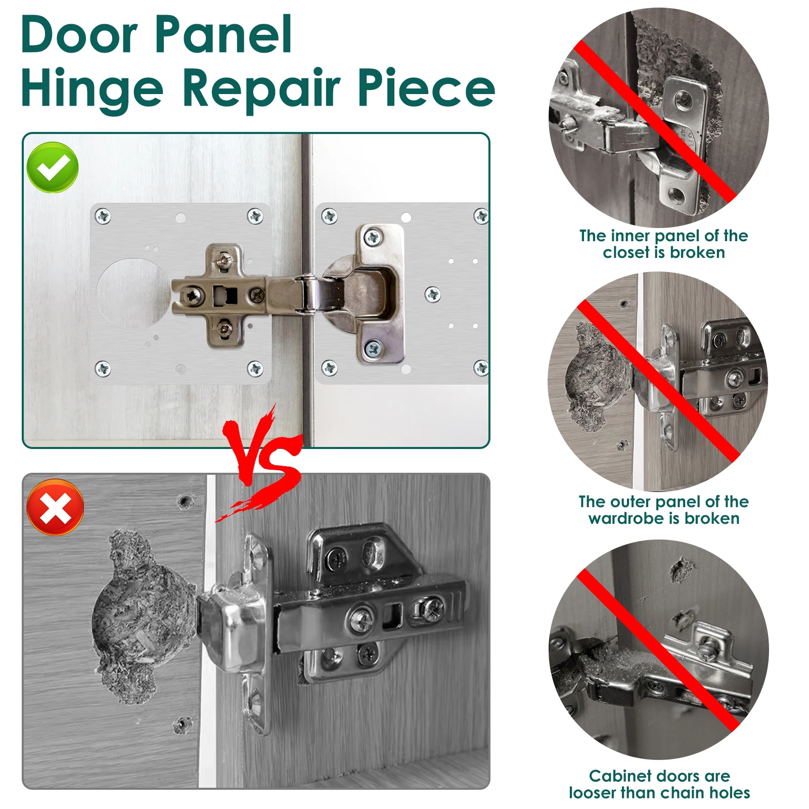 Charnières d'armoire en acier à fermeture douce, charnières de porte d'armoire pour meubles de cuisine, superposition complète, charnières dissimulées muettes, 95 °-105, 10 pièces, 22 pièces