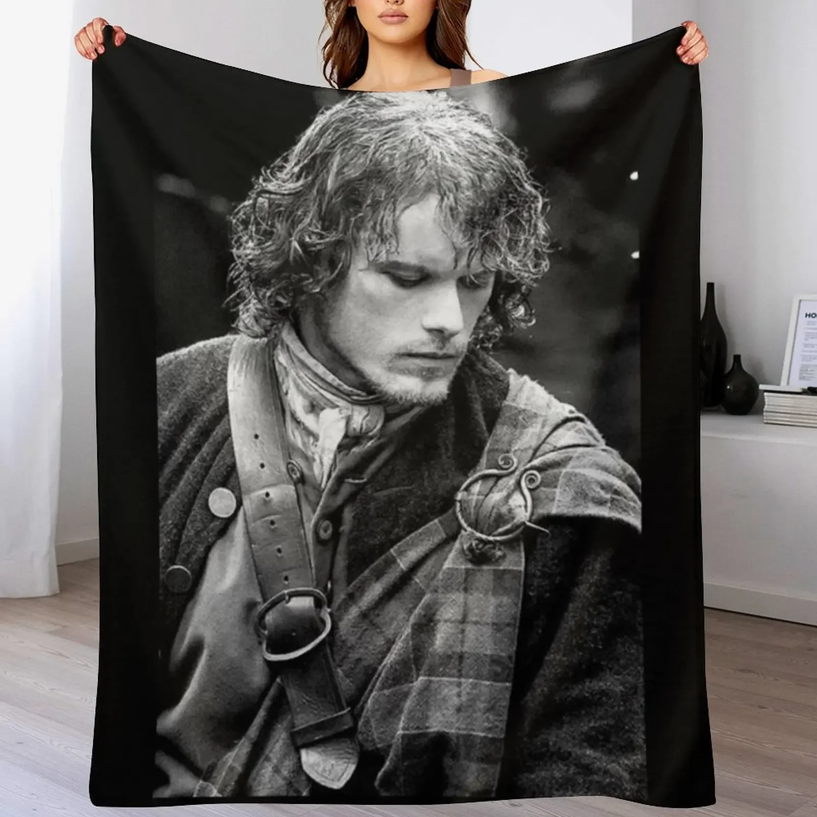 Jamie Fraser Outlander Throw Blanket manga christmas gifts sofa bed Blankets