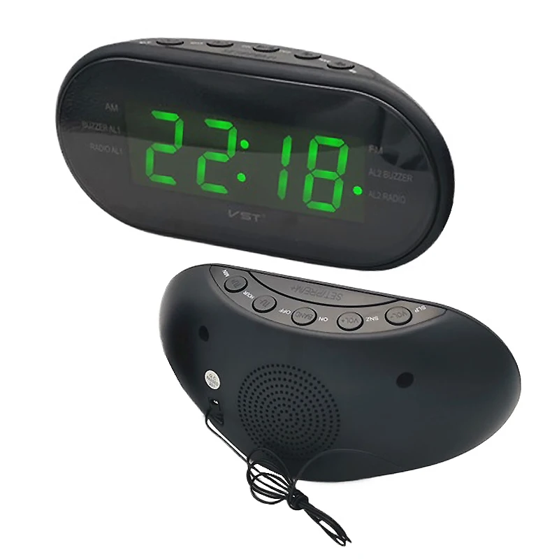 

Multi Group Alarm Clock LED Clock Control Radio with AM and FM Dual Frequency Channels Gift Illuminated Clock Snooze Function