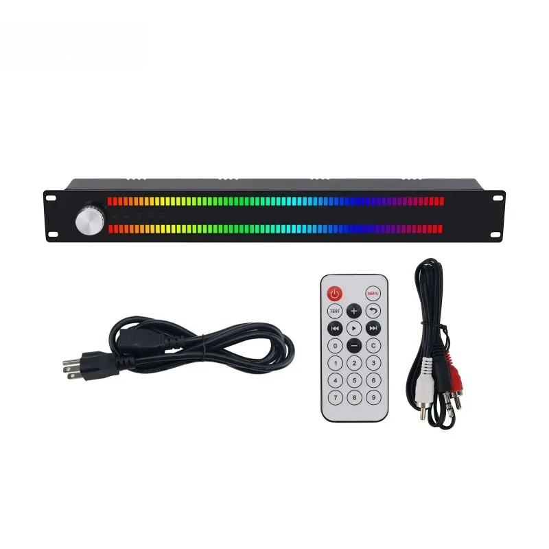 LED64X2 128-LED Music Spectrum Rhythm Light VU Meter Audio Level Sound Reactive Wired Input
