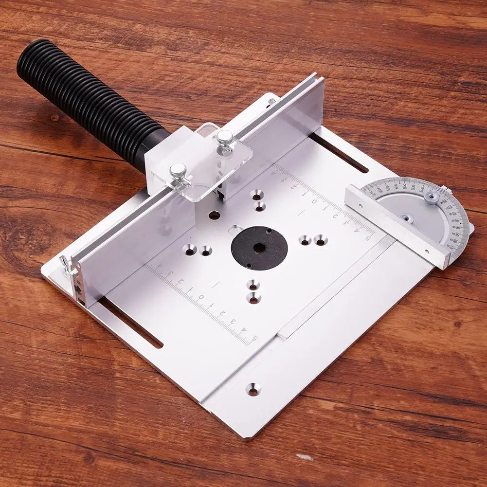 Multifunctional Aluminium Router Table Insert Plate Woodworking Benches Wood Router Trimmer Models Engraving Machine Tools
