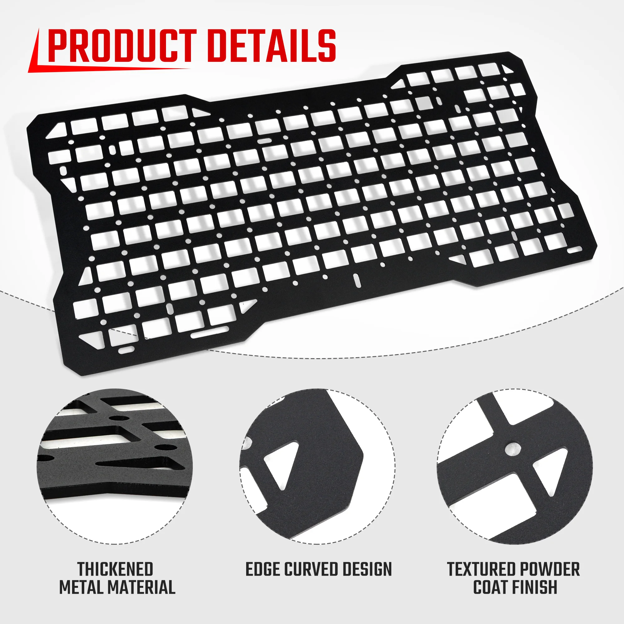 Tailgate Tactical Panel for Jeep Wrangler 2007-2025 Tailgate Accessory