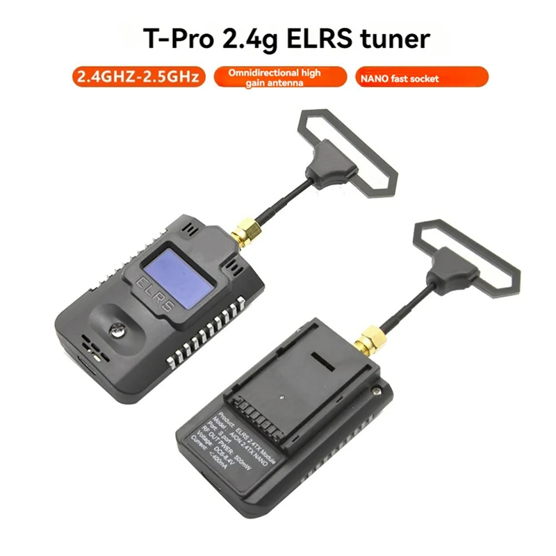 점퍼 T-Pro AION ELRS 2.4Ghz TX-NANO 송신기용 BNVN-3X FPV 레이싱 드론용 ESP32 500Mw ELRS 2.4 TX 모듈