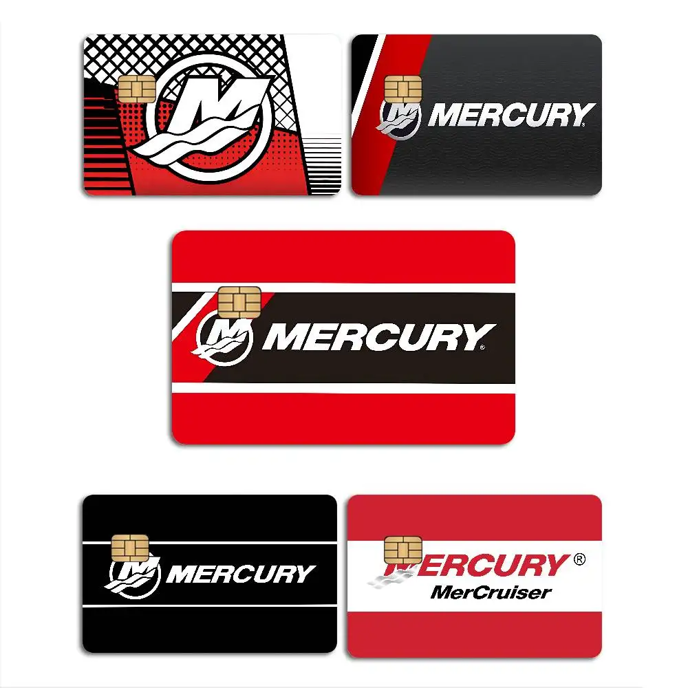 Mercury Racing Car Anime Cartoon Bear Skin Sticker Film Tape Case for Big Credit Debit Card Front Side