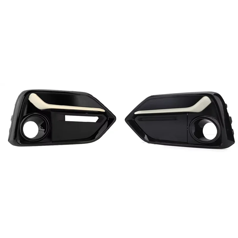 

Precisionn 1Pair Left+Right Front Bumper Fog Light Cover Trim Headlights Covers Frame Hole For Honda Civic Type R 2017-2021