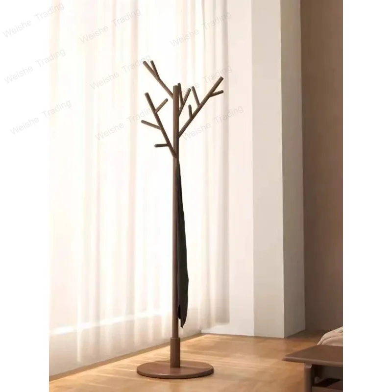 Solid wood coat rack Superior bedroom does not take up space Floor-to-ceiling room hanger