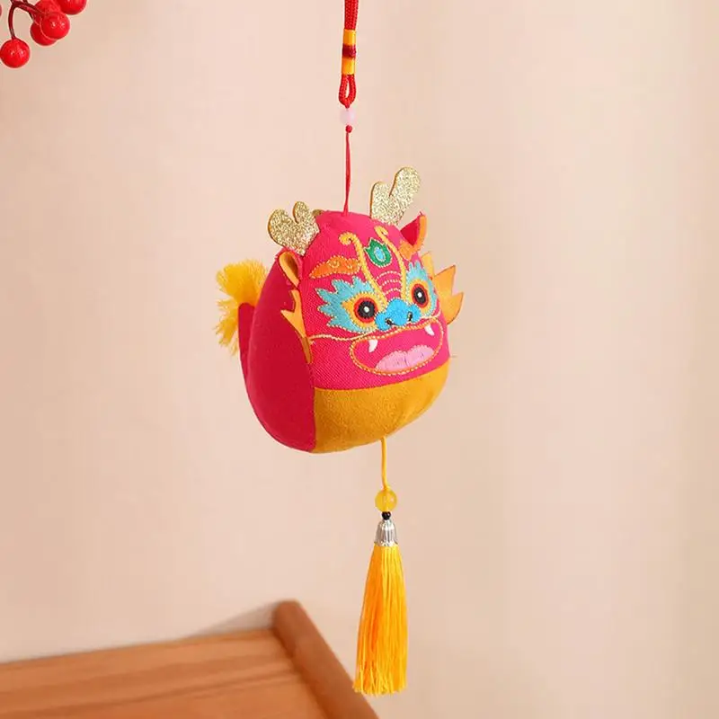 2024 Chinese New Year Decorations Cute Zodiac Dragon Plush Pendant Lovely Stuffed Mascot Doll Plush Toys For Children Gifts