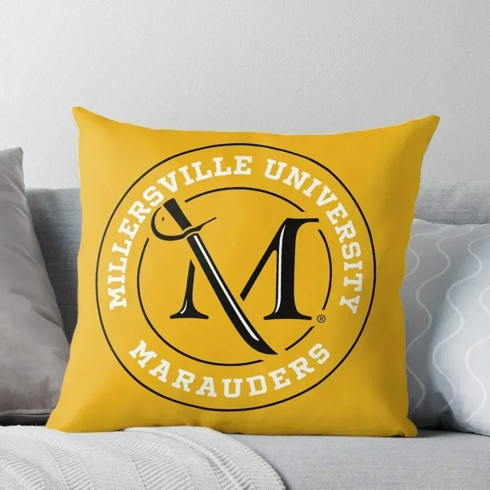 Millersville University - Marauders Throw Pillow Pillow Decor Pillow Case Room decorating items