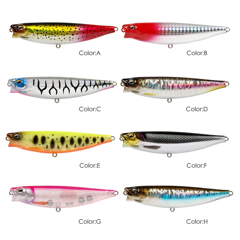 65mm 5g/90mm 10g Surface Pencil Fishing Lure Topwater Walk The Dogs Hard Baits Floating Stickbait For Bass Pike Fishing