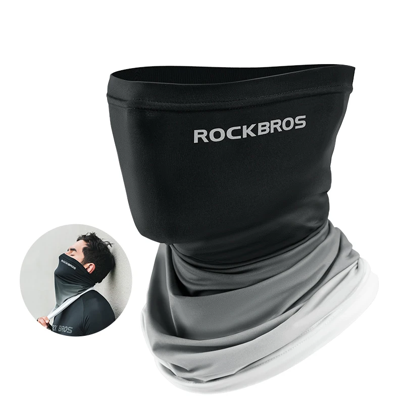 ROCKBROS Sommer Gesicht Schal Hals Sonnenschutz Silk Radfahren Headwear Motorrad Roller MTB Road Radfahren Maske Atmungs Bandana