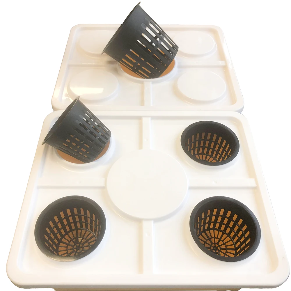5Pcs Heavy Duty Black Dutch barrel planting basket Plant Grow Net Nursery Pots Cup Hydroponic colonization Mesh plastic Basket