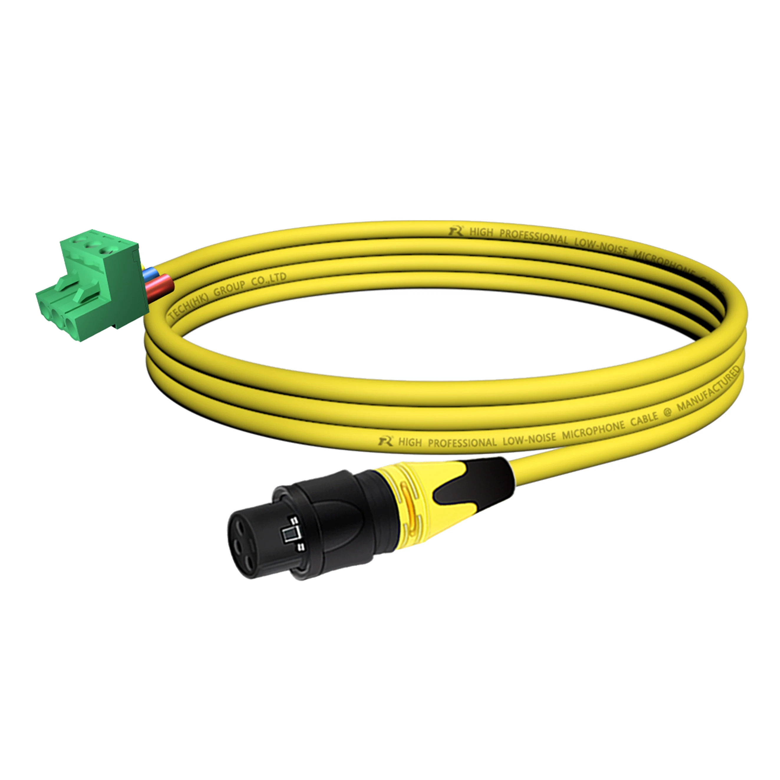 3P XLR Gerader Stecker Audio-Verbindungskabel, 5,08mm 3-Pin Schraubklemme zu XLR-Stecker/-Buchse, Geräuscharm Abgeschirmt für Soundsysteme – Detail 7