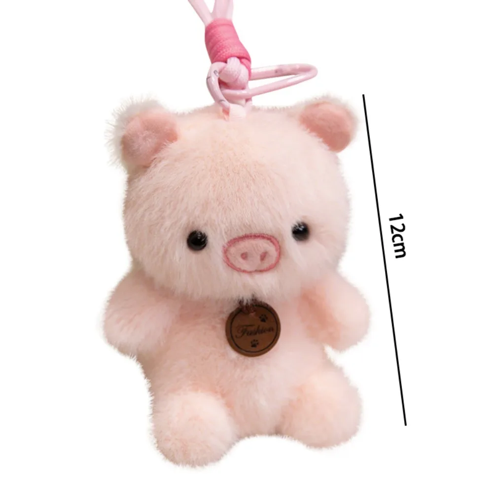 Moda 12cm pingente de pelúcia bonecas animais sentados macio boneca de pelúcia panda capivara gato chaveiro brinquedo de pelúcia presente