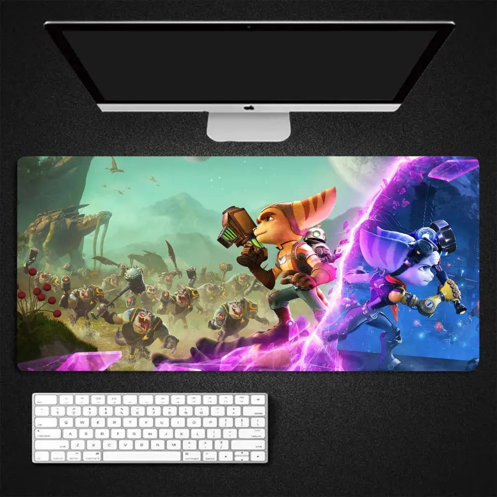 

Ratchet And Clank Mouse Pad Gaming Mousepad Large 900x400X2mm MouseMat Gamer Mause Carpet PC Desk
