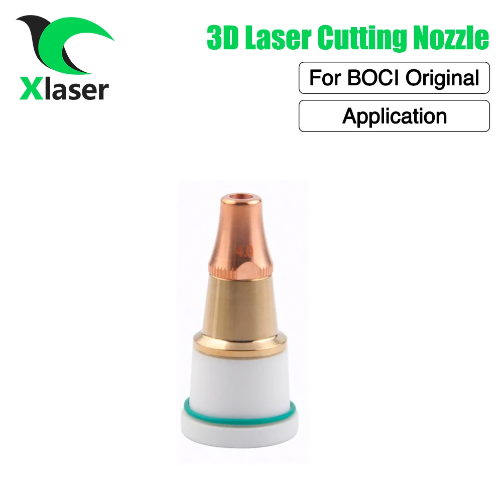 

XLaser 10Pcs/Lot BOCI/BOCHU Original 3D Laser Cutting Nozzle D11H19M8 Caliber:1.2-5.0mm For BOCI BLT421T BLT441T BLT520H BLT540H