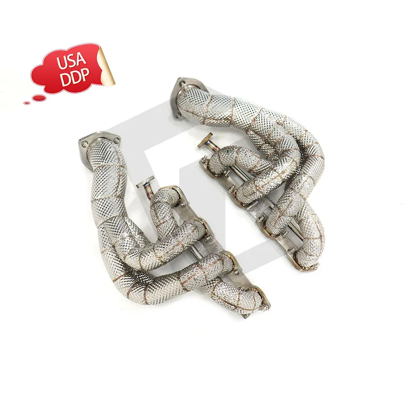 

ING for Ferrari F430 SC SCuderia V8 4.3L Exhaust Manifold Ss304 with Header Heat Shield Performance System