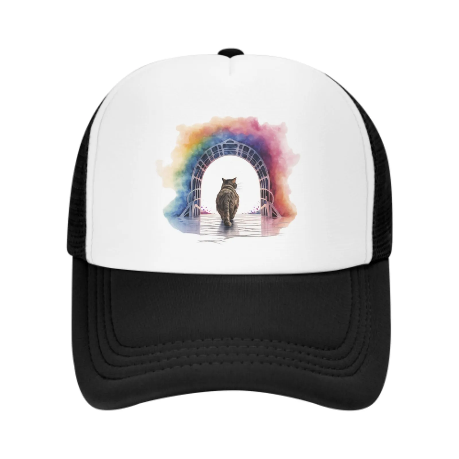 Berretti da Baseball per gatti arcobaleno cappello da sole regolabile per uomo donna cappelli da camionista Casual per la pesca attività all'aperto regali per papà