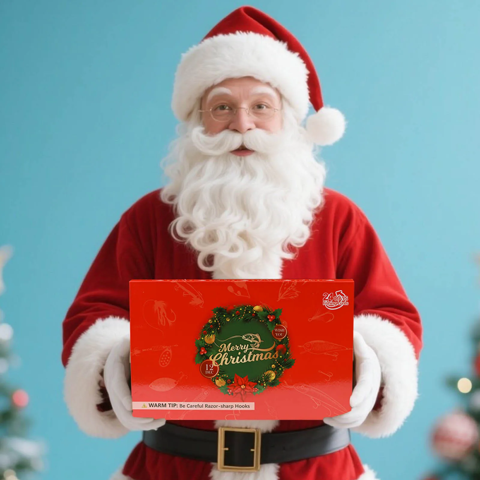 Minuterie de sable pour tout-petits, 1 pièce, calendrier de l'avent, pêche, compte à rebours de noël, 24 lumières de noël à piles avec minuterie, fil de cuivre