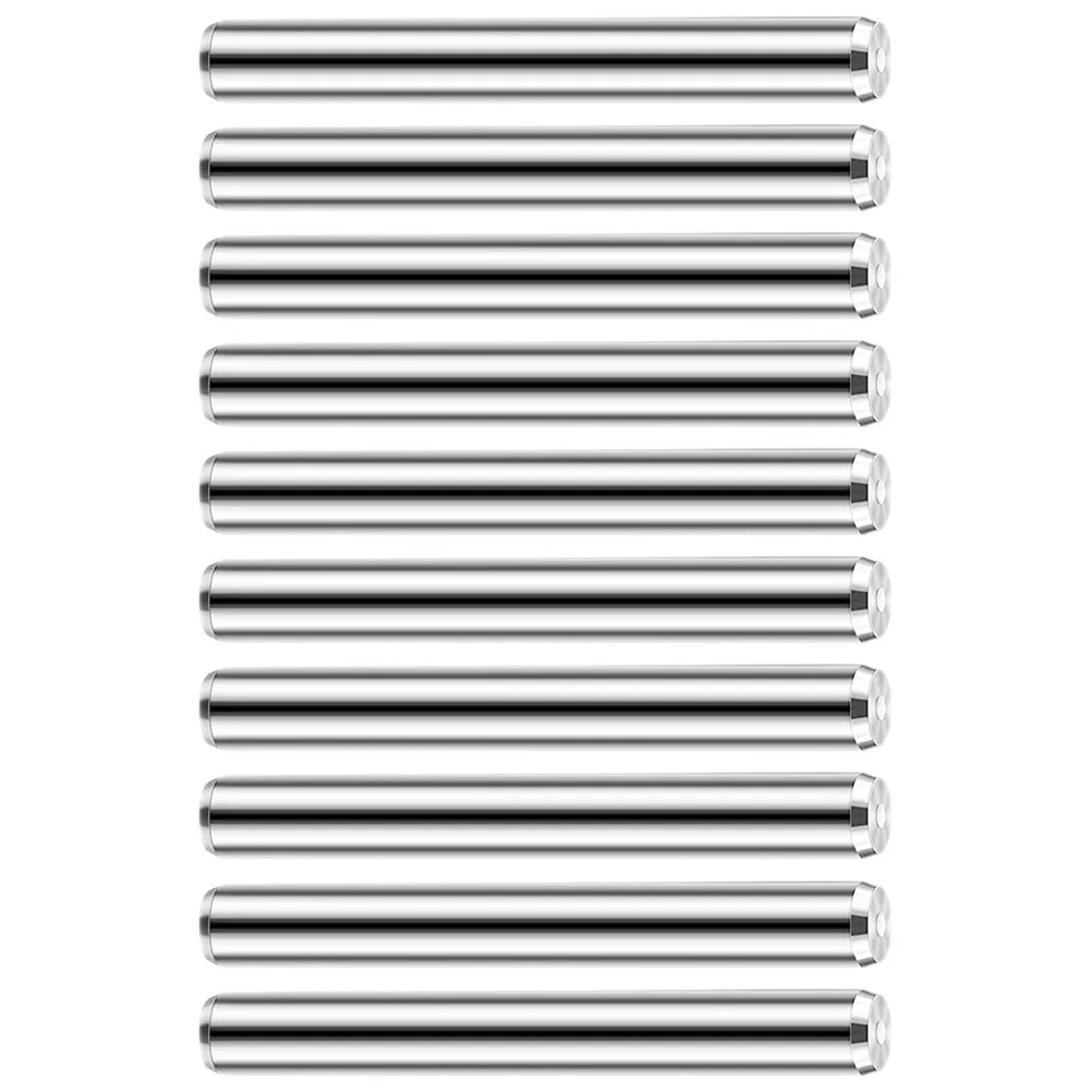 

10Pcs Stainless Steel Shelf Pins Cylindrical Dowel Pins for Furniture Cabinet Bookcase Bunk Bed Support Fixtures Hardware