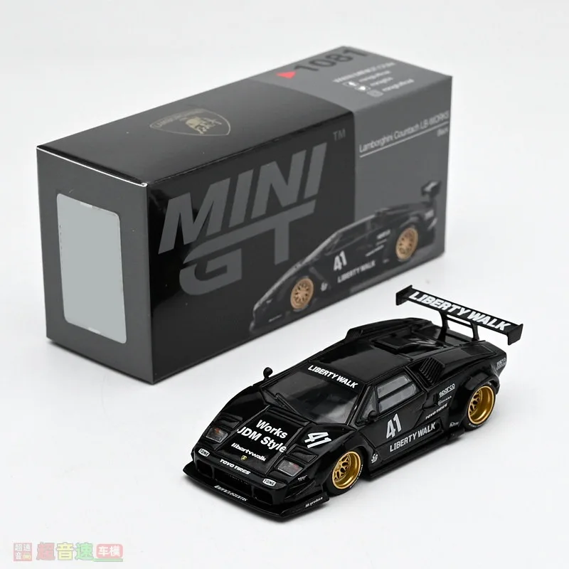 Diecast MINIGT 1:64 Scale Lamborghini Countach Liberty Widebody Alloy Car Model