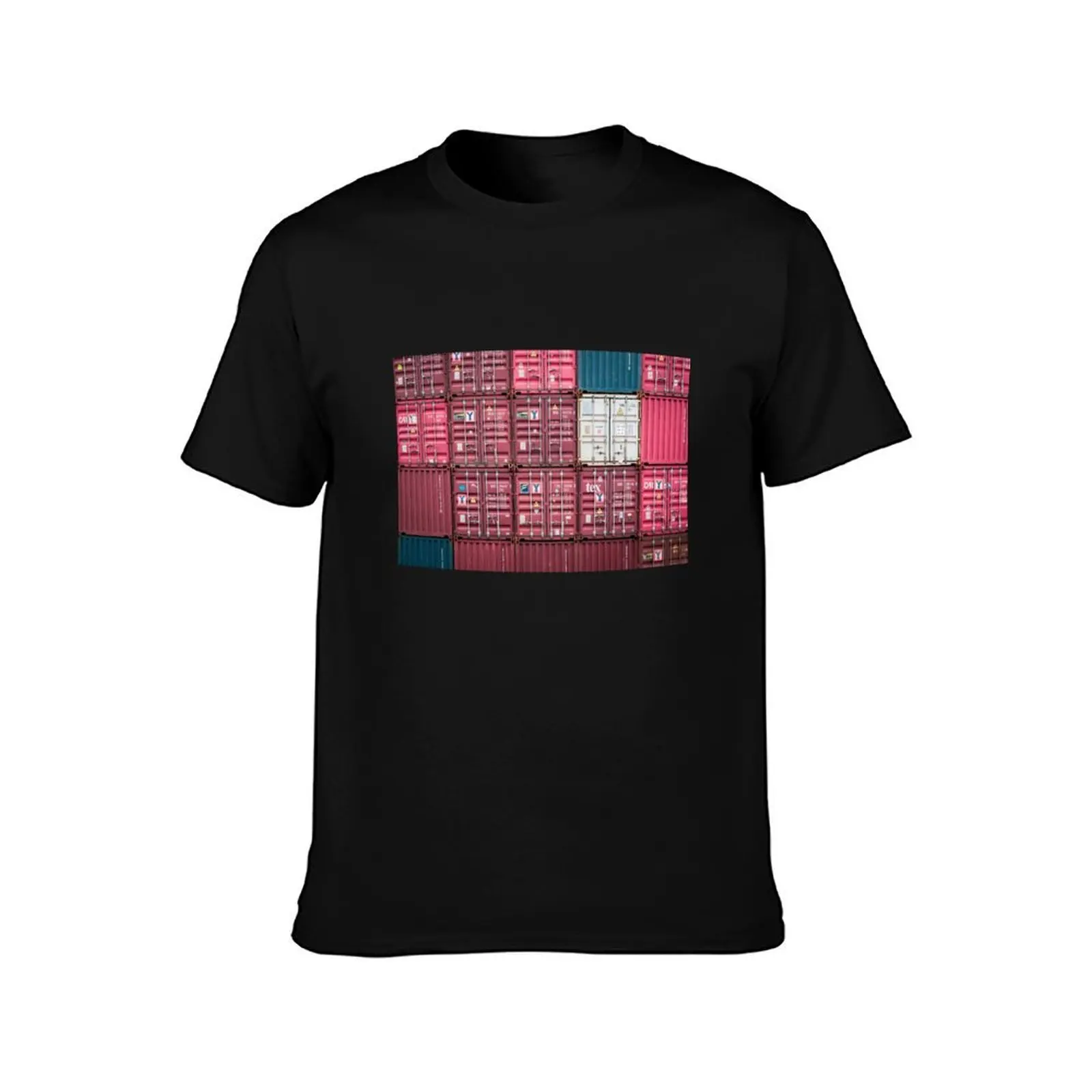 Stacked Cargo Shipping Containers T-Shirt Outdoor Working T-Shirt