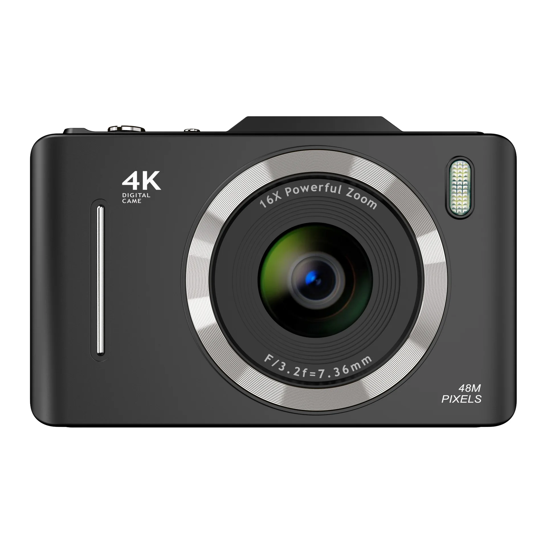 New Model CMOS Digital High-Definition 4K Camera MicroSD Plastic 2.8inch Screen 120 Wide Angle for Students Children Selfie