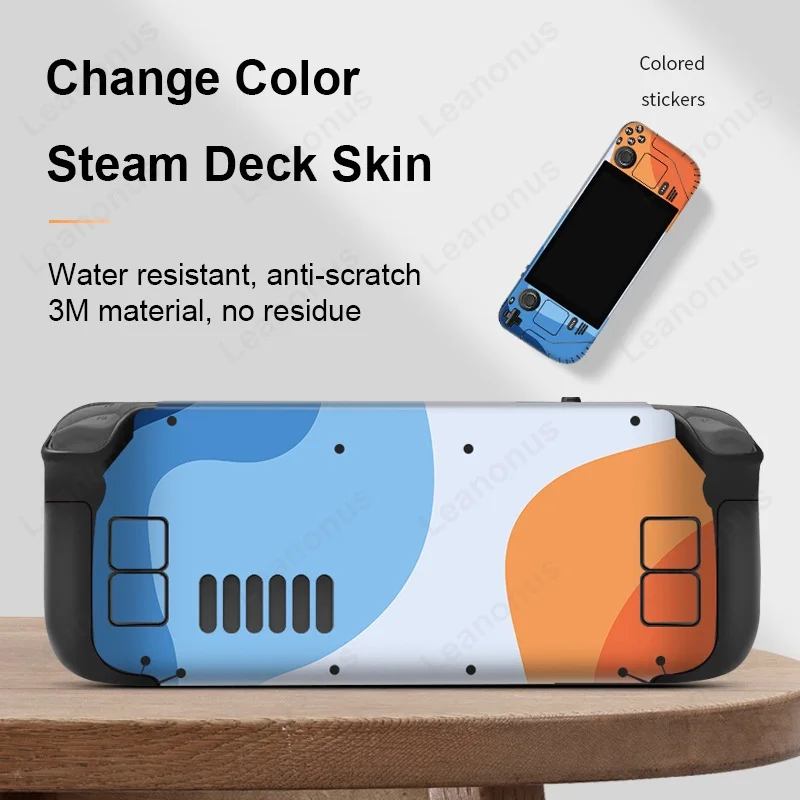 

Colorful Mori Simple Color Skin Full Set Film for Steam Deck Console Back Screen Protector Cover 3M Wrap Aesthetic Stickers