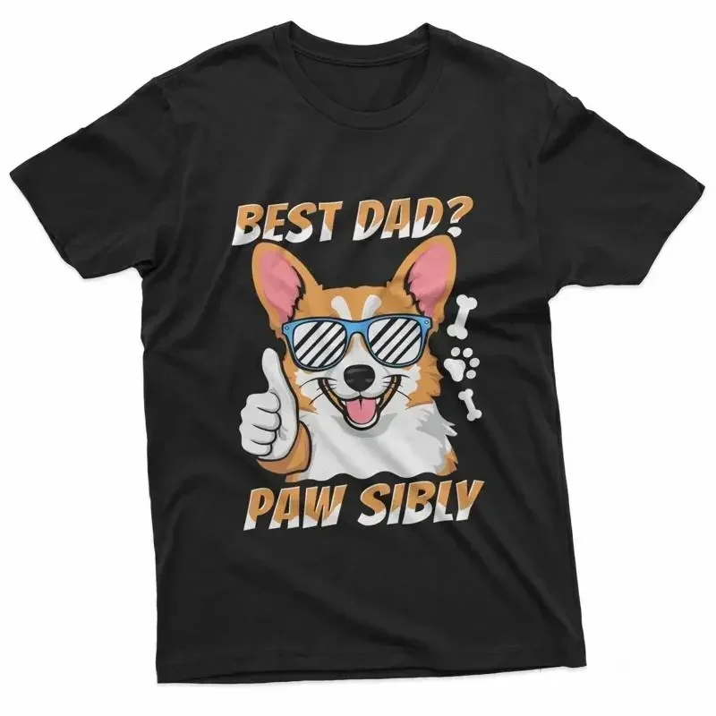 Corgi Father Pet Dog Breed Best Dad Pawsibly T Shirt