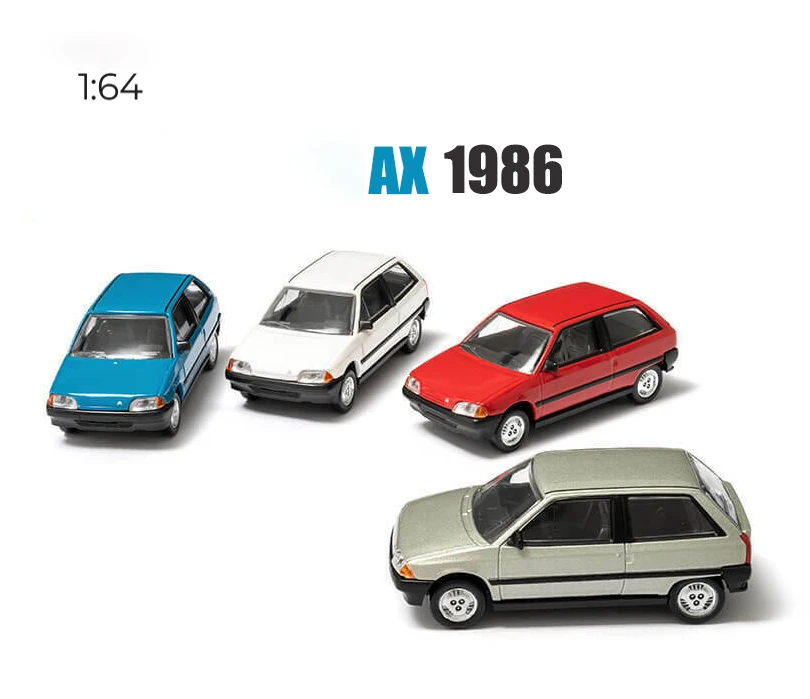 New NorRevv 1/64 Scale AX 1986 Diecast Alloy toy Cars model For Collection Gift