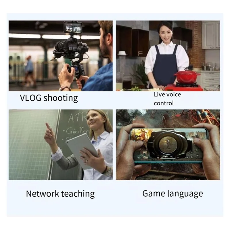 새로운 라발리에 마이크 휴대폰 라이브 비디오 사운드 카드 카메라 녹화 인터뷰 소음 감소 마이크