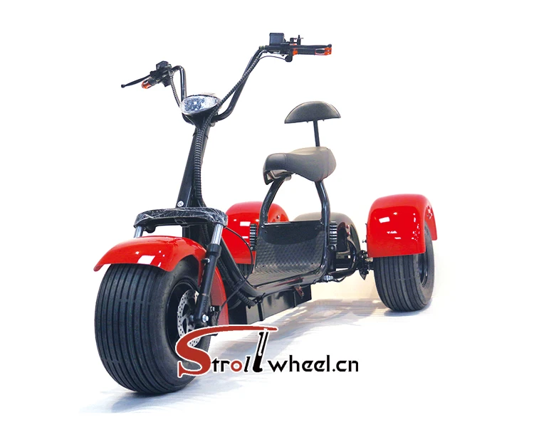 1500W Tricycle Scooter Citycoco 3 Wheel Electric Tricycle Standing Scooter 60V 12Ah Battery Chopper
