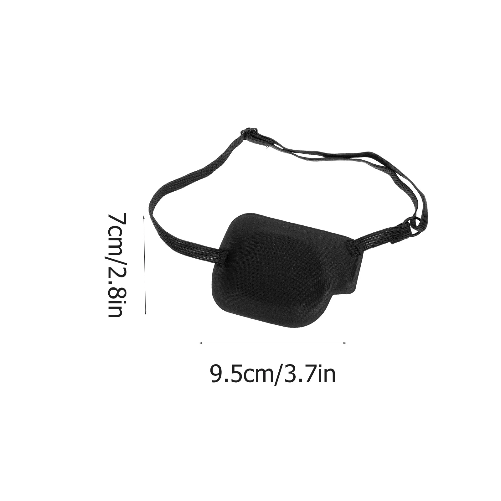 2Pcs 3D Eye Patch Elastic Adjustable Strabismus Amblyopia Correction Polyester Single Lazy Eye Masks for Adults