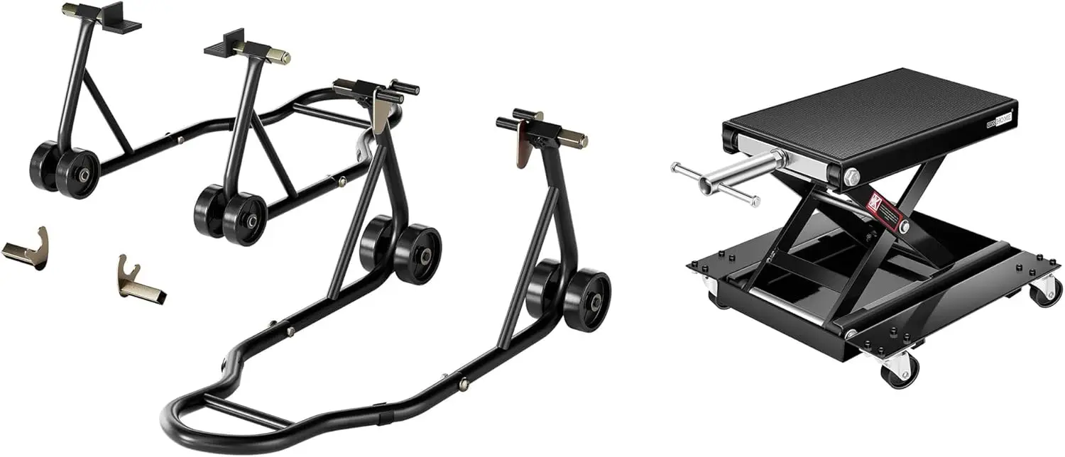 

Universal Motorcycle Stands with Motorcycle Lift Scissor Jack