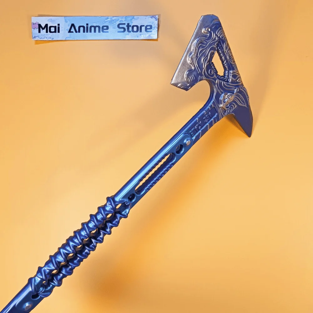 60cm 델타 작전 카타나 애니메이션 폴라리스 나이프 금속 블레이드 도끼 검 실제 크기 일본 카타나 오리지널 세이버 무딘 장난감 선물