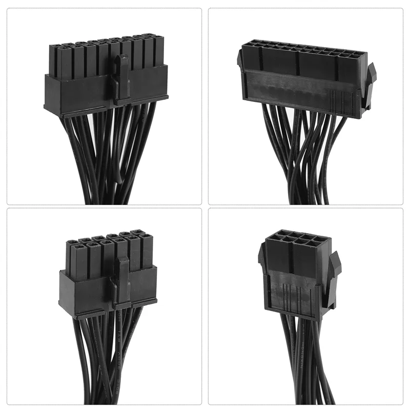 Cable de conversión de energía de la placa base, 24 pines a 18 Pines, 8 pines a 12 Pines, compatible con fuente de alimentación ATX, adecuado para HP Z440 Z640